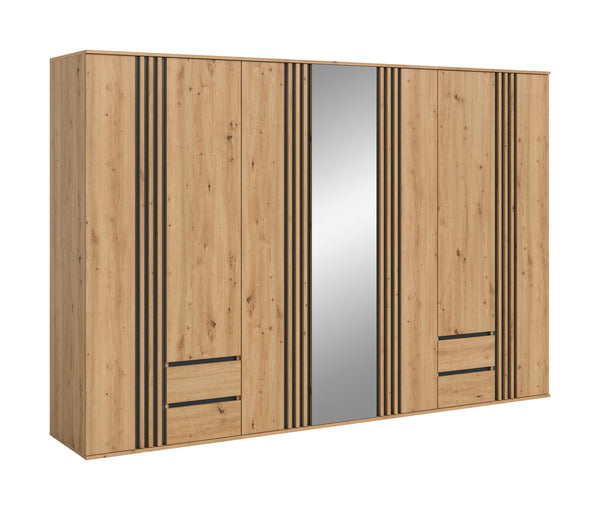 Kleiderschrankkombination TOFTA (B/H/T: ca. 280/190/56 cm) in Artisan Eiche Nachbildung/Artisan Eiche Nachbildung