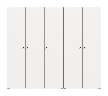 Combinaison d'armoires DARWIN (L/H/P : env. 200/176/51 cm) en anthracite/anthracite
