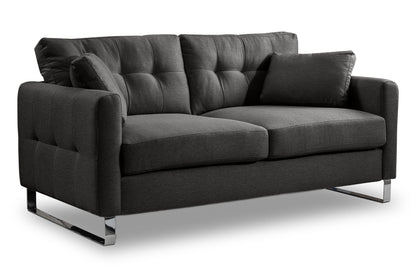 Canapé 2 places moderne Hera – Canapé 2 places moderne avec revêtement en tissu plat