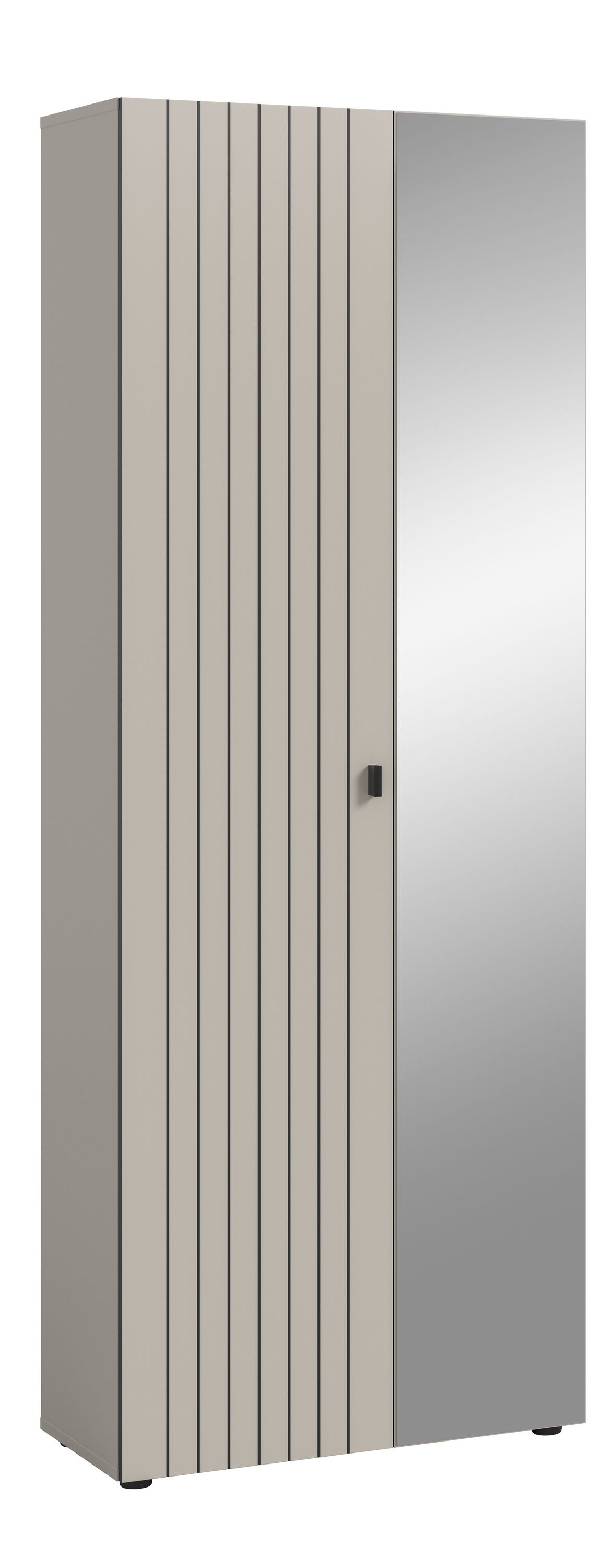 Armoire-vestiaire STATION (L/H/P : env. 70/192/37 cm) en cachemire/cachemire