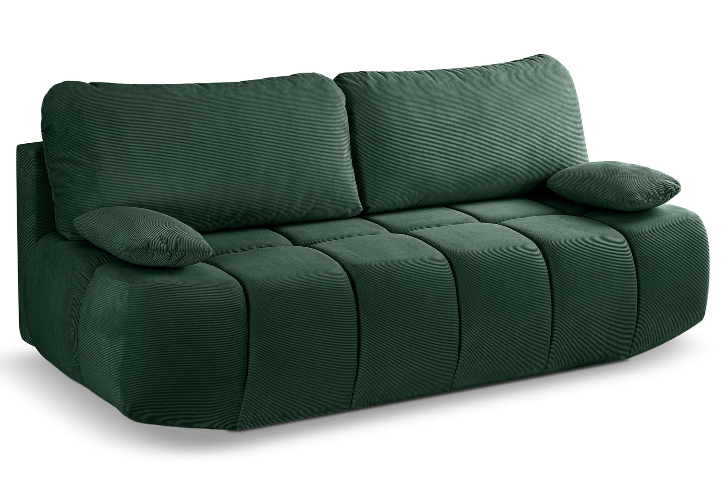 Canapé convertible Lauder – Canapé tendance en velours côtelé avec fonction couchage