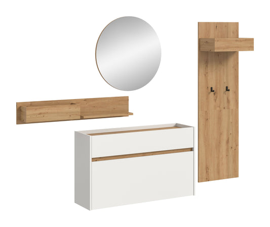 Ensemble d'entrée DRIVE (L/H/P : env. 205/197/32 cm) en sauge/sauge