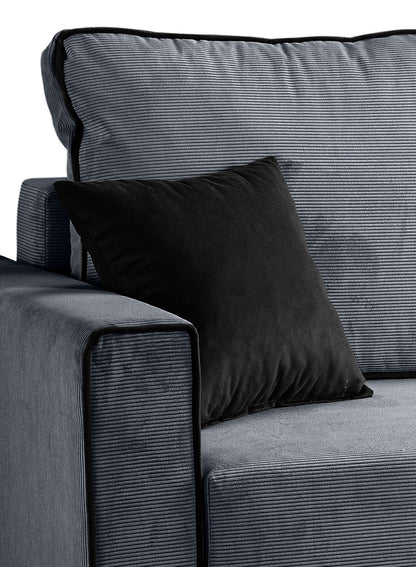 Canapé-lit Marti – Canapé moderne en velours côtelé avec fonction couchage