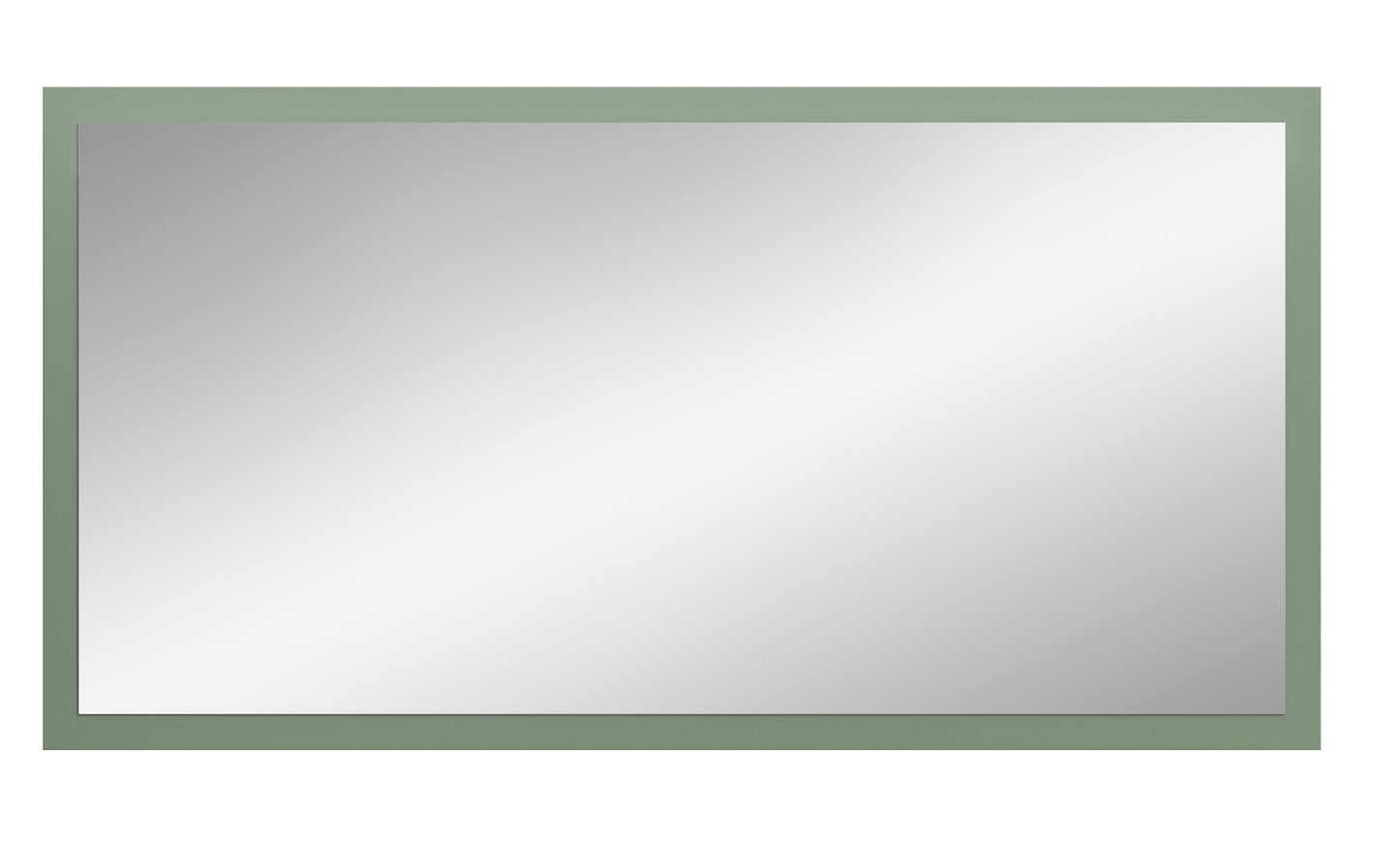 Miroir STATION (L/H/P : env. 106/55/2 cm) en verre miroir/vert fumé
