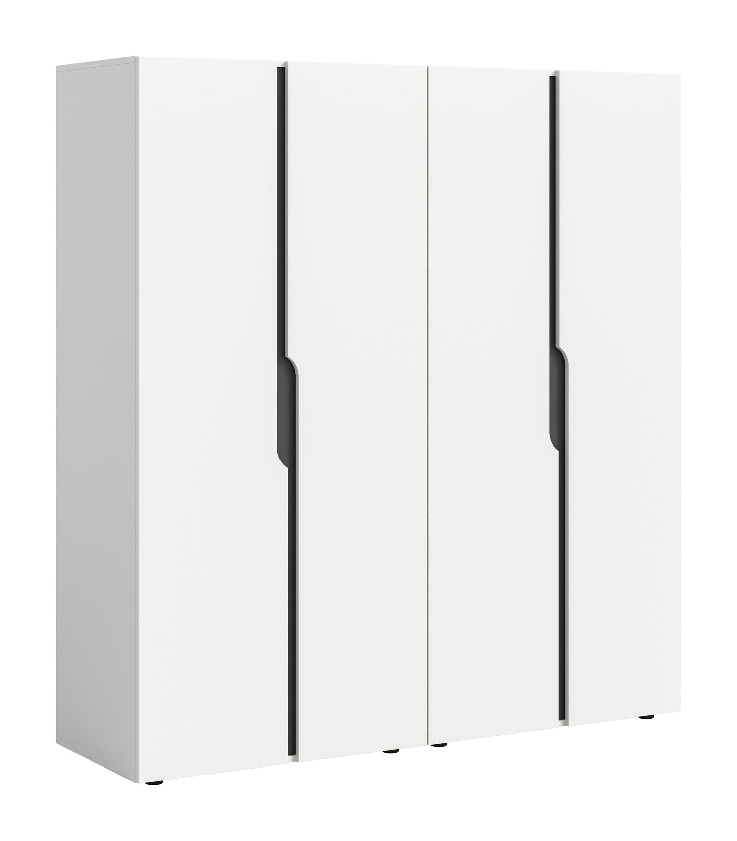 Wardrobe combination ANGA (W/H/D: approx. 160/180/51 cm) in anthracite/Artisan oak replica