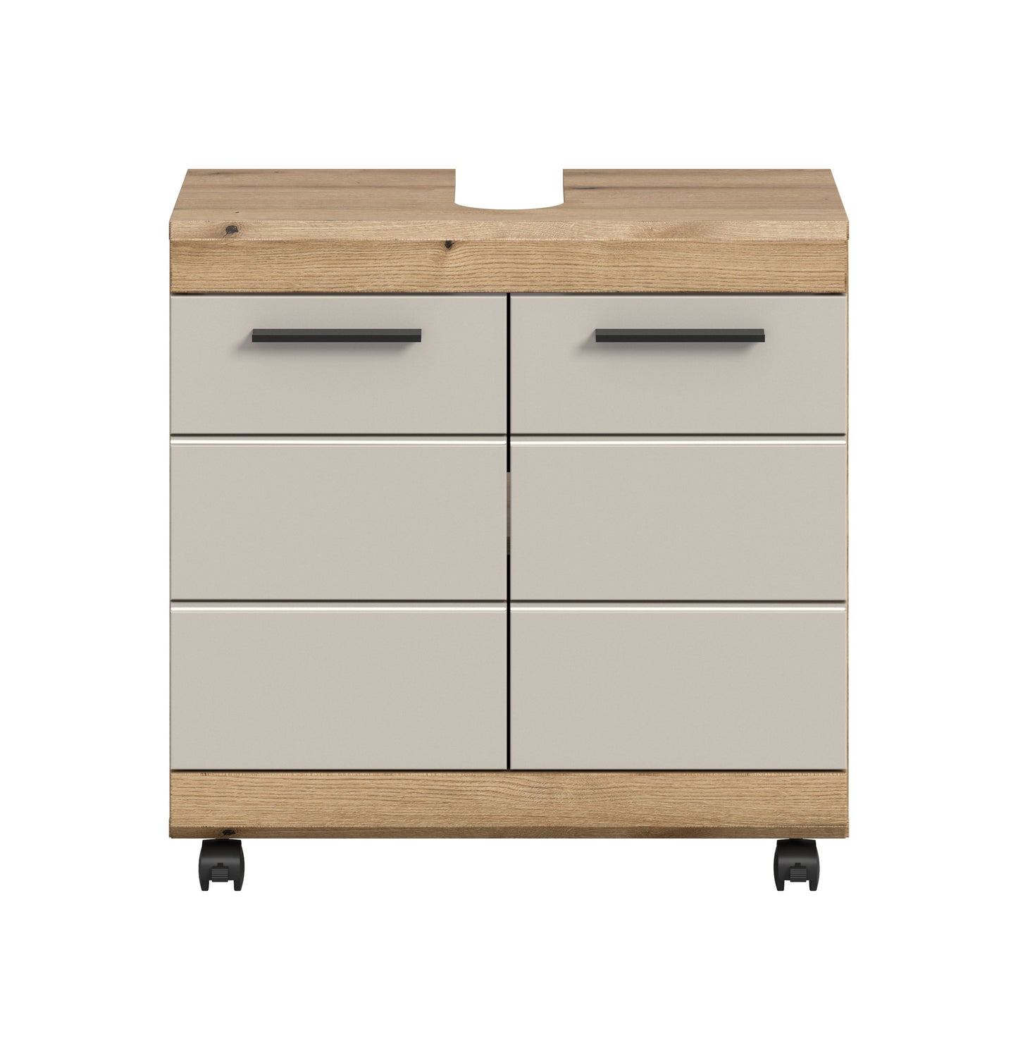 Homes & Jones Waschbeckenunterschrank auf Rollen, Schrank easy to handle