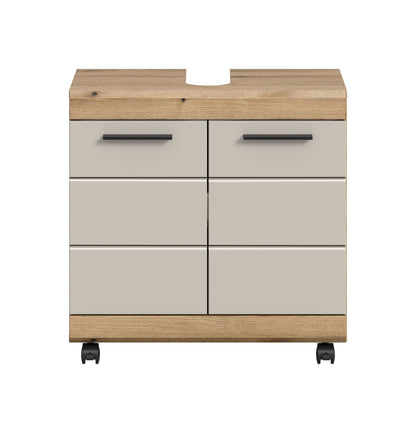 Homes & Jones Waschbeckenunterschrank auf Rollen, Schrank easy to handle