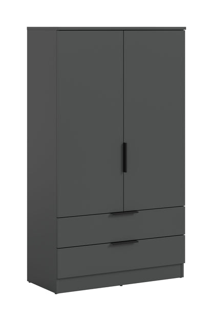 Armoire à linge COPENHAGUE (l/H/P : env. 80/140/37 cm) en anthracite/anthracite