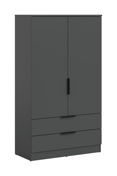 Armoire à linge COPENHAGUE (l/H/P : env. 80/140/37 cm) en anthracite/anthracite
