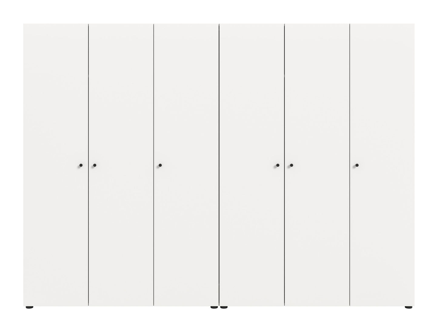 Combinaison de penderies DARWIN (L/H/P : env. 240/176/51 cm) en anthracite/anthracite