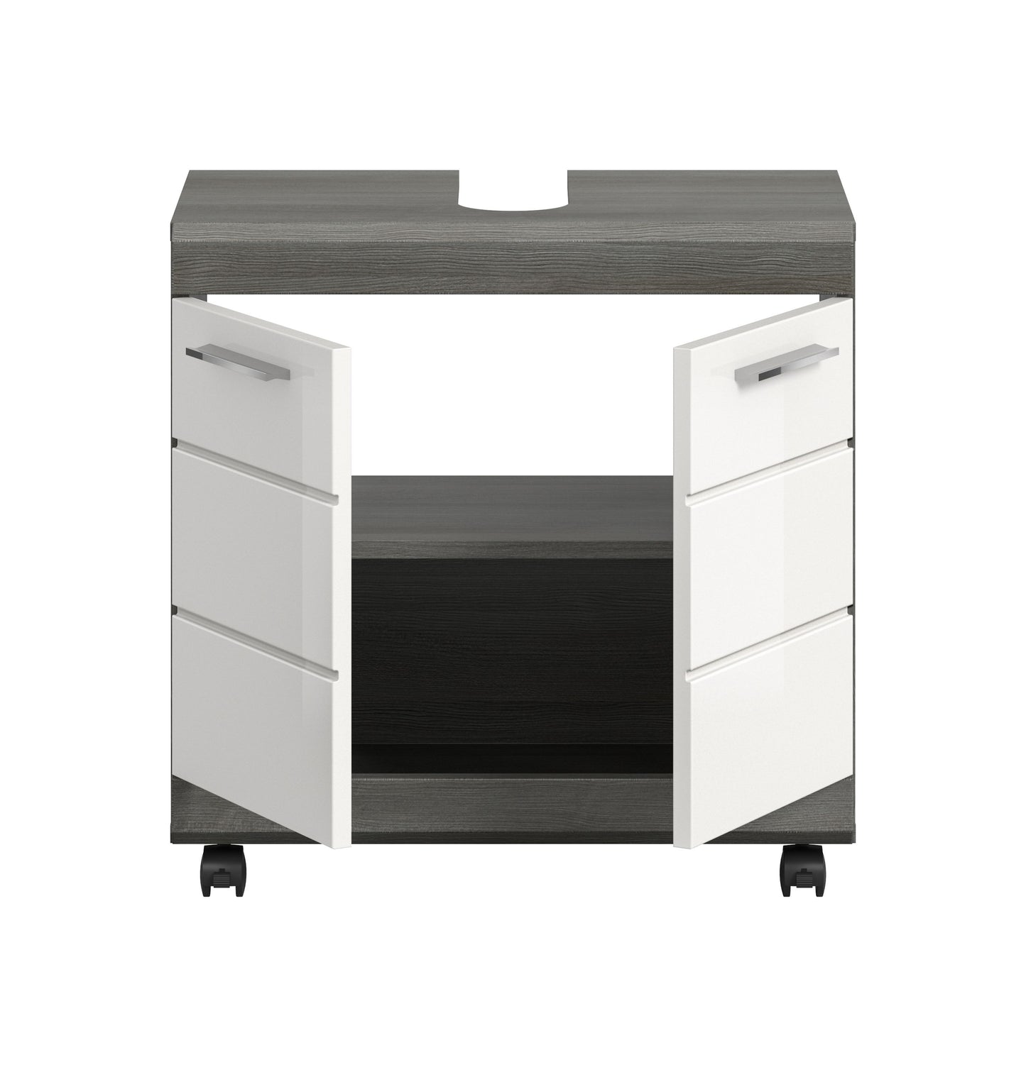 Homes & Jones Waschbeckenunterschrank auf Rollen, Schrank easy to handle