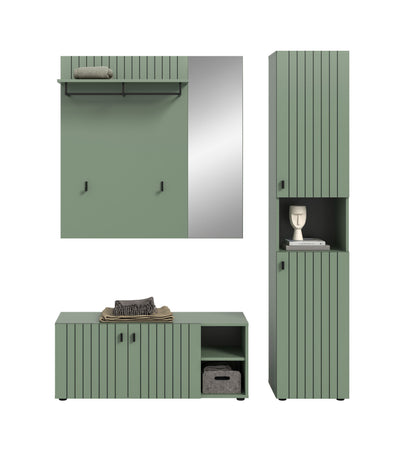 Homes & Jones Garderobe 3-tlg. Garderoben Set, Flurmöbel-Dielenmöbel